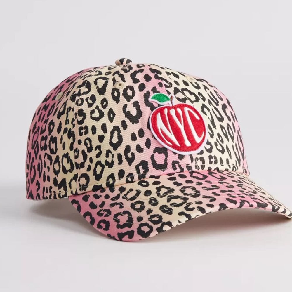 NEW CONEY ISLAND PICNIC NYC APPLE ANIMAL PRINT HAT
